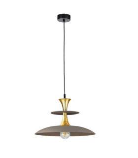 Celesta Dome Pendant Ceiling Light Brown Gold 1x E27-1