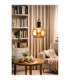 Auralis Dome Pendant Ceiling Light Black Gold Amber Glass Shade 1x E27-2