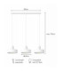 Velyo Bar Pendant Ceiling Light White 3x E27-5