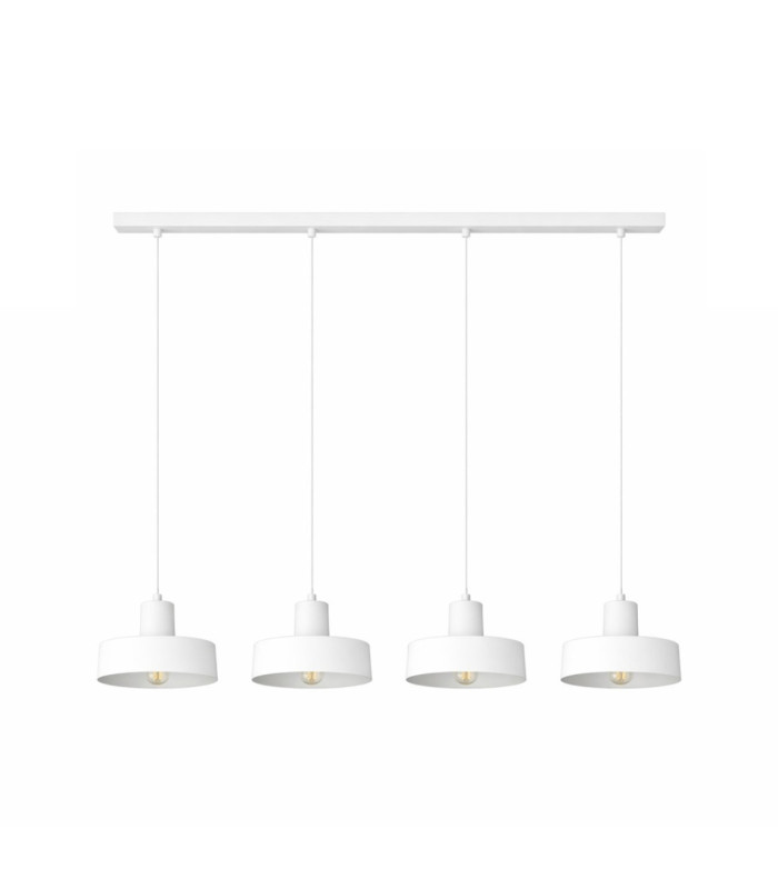 Velyo Bar Pendant Ceiling Light White 4x E27-1