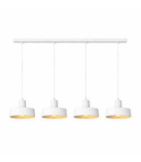 Velyo Bar Pendant Ceiling Light White 4x E27-2