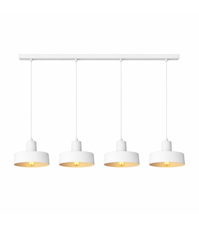 Velyo Bar Pendant Ceiling Light White 4x E27-2