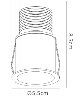 Recessed Spotlight, 5W LED, 3000K, 350lm, Sand White - 2