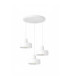 Velyo Cluster Pendant Ceiling Light White 3x E27-1