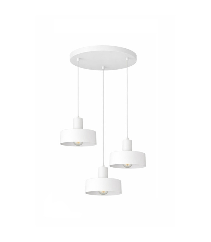 Velyo Cluster Pendant Ceiling Light White 3x E27-1