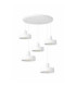 Velyo Cluster Pendant Ceiling Light White 5x E27-1