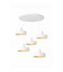 Velyo Cluster Pendant Ceiling Light White 5x E27-2