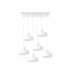 Velyo Cluster Pendant Ceiling Light White 6x E27-1
