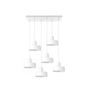 Velyo Cluster Pendant Ceiling Light White 6x E27-1