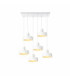 Velyo Cluster Pendant Ceiling Light White 6x E27-2