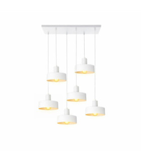 Velyo Cluster Pendant Ceiling Light White 6x E27-2