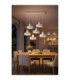 Velyo Cluster Pendant Ceiling Light White 6x E27-3