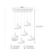 Velyo Cluster Pendant Ceiling Light White 6x E27-5