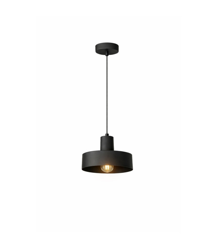 Velyo Dome Pendant Ceiling Light Black 1x E27-2