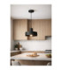Velyo Dome Pendant Ceiling Light Black 1x E27-3