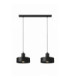 Velyo Bar Pendant Ceiling Light Black 2x E27-1