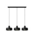 Velyo Bar Pendant Ceiling Light Black 3x E27-1