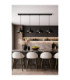 Velyo Bar Pendant Ceiling Light Black 4x E27-3