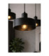 Velyo Bar Pendant Ceiling Light Black 4x E27-4