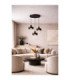 Velyo Cluster Pendant Ceiling Light Black 3x E27-3