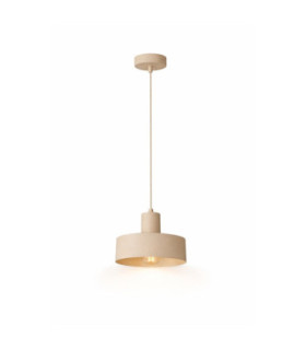 Velyo Dome Pendant Ceiling Light Beige 1x E27-2