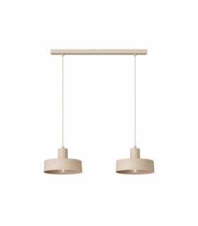 Velyo Bar Pendant Ceiling Light Beige 2x E27-1