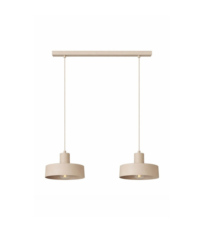 Velyo Bar Pendant Ceiling Light Beige 2x E27-1