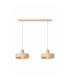 Velyo Bar Pendant Ceiling Light Beige 2x E27-2