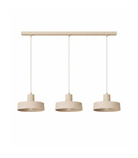 Velyo Bar Pendant Ceiling Light Beige 3x E27-1
