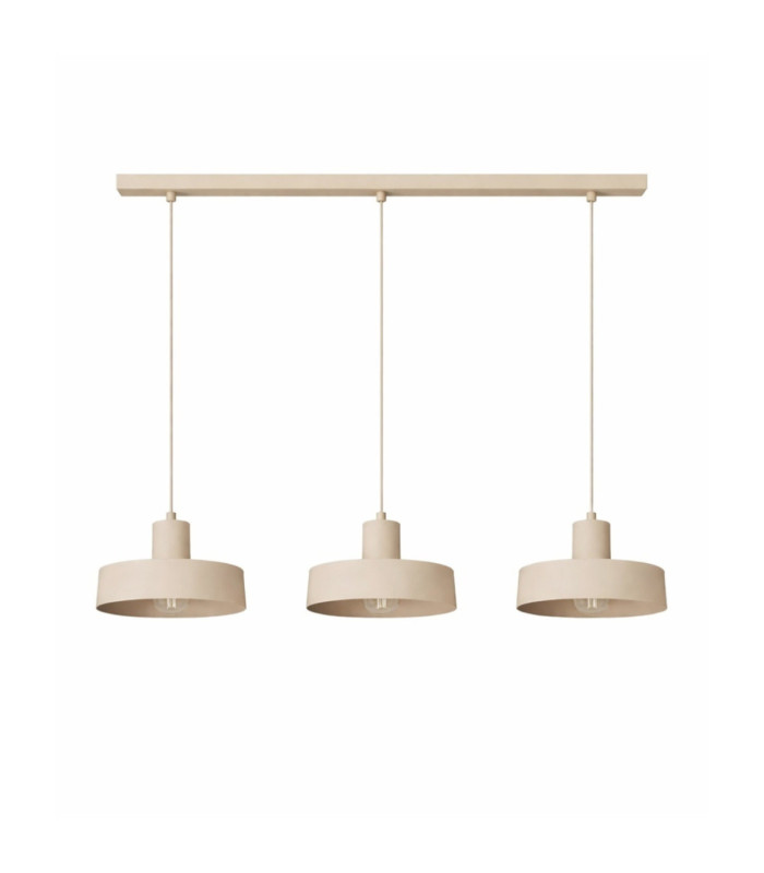 Velyo Bar Pendant Ceiling Light Beige 3x E27-1