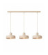 Velyo Bar Pendant Ceiling Light Beige 3x E27-2