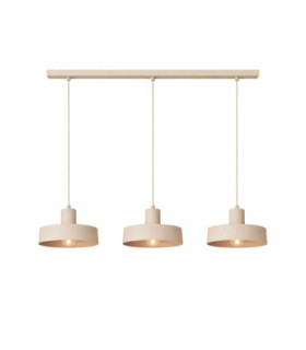 Velyo Bar Pendant Ceiling Light Beige 3x E27-2