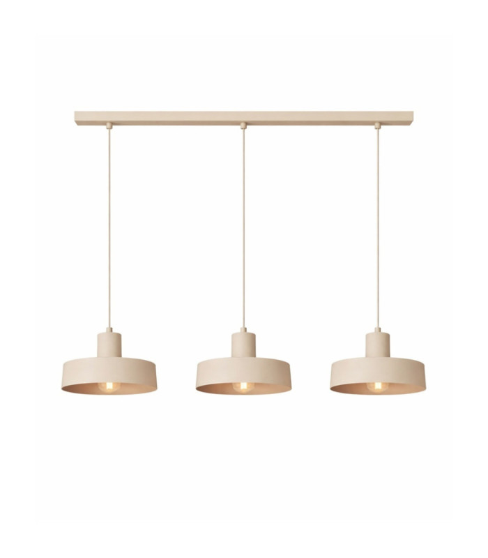 Velyo Bar Pendant Ceiling Light Beige 3x E27-2
