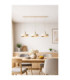 Velyo Bar Pendant Ceiling Light Beige 3x E27-3