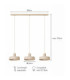 Velyo Bar Pendant Ceiling Light Beige 3x E27-5