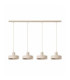 Velyo Bar Pendant Ceiling Light Beige 4x E27-1