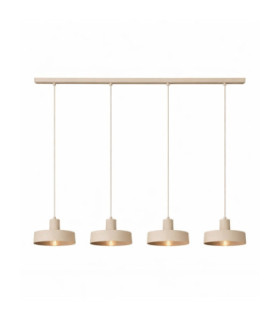Velyo Bar Pendant Ceiling Light Beige 4x E27-2