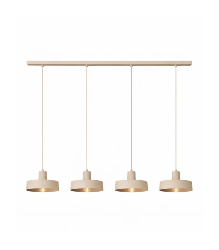 Velyo Bar Pendant Ceiling Light Beige 4x E27-2