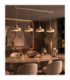 Velyo Bar Pendant Ceiling Light Beige 4x E27-3