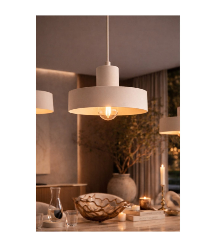 Velyo Bar Pendant Ceiling Light Beige 4x E27-5
