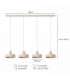 Velyo Bar Pendant Ceiling Light Beige 4x E27-6