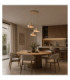 Velyo Cluster Pendant Ceiling Light Beige 3x E27-3