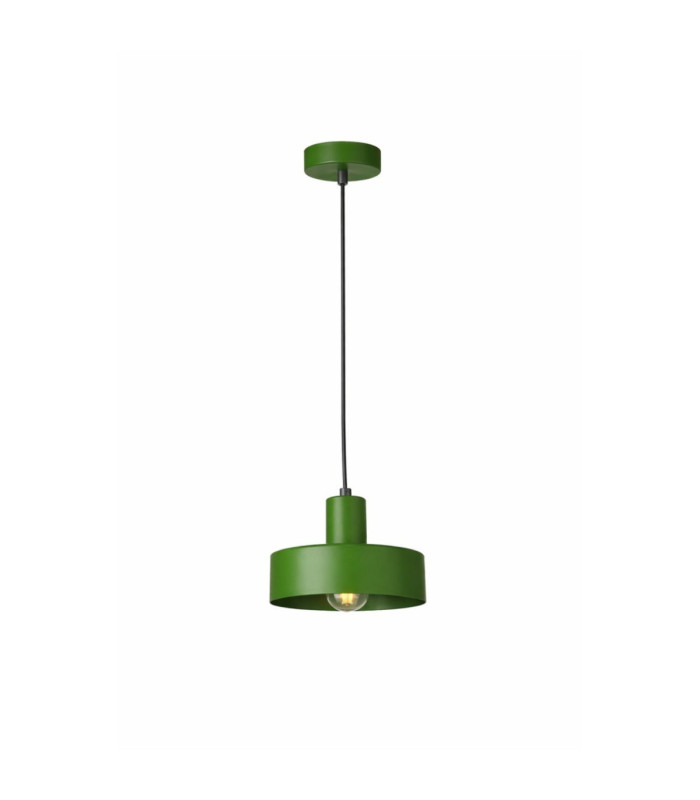 Velyo Dome Pendant Ceiling Light Green 1x E27-1