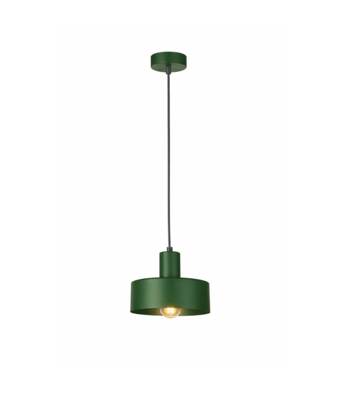 Velyo Dome Pendant Ceiling Light Green 1x E27-2