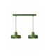 Velyo Bar Pendant Ceiling Light Green 2x E27-1