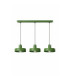 Velyo Bar Pendant Ceiling Light Green 3x E27-1