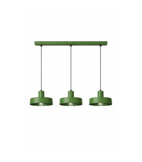 Velyo Bar Pendant Ceiling Light Green 3x E27-1