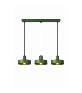 Velyo Bar Pendant Ceiling Light Green 3x E27-2