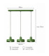 Velyo Bar Pendant Ceiling Light Green 3x E27-5