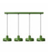 Velyo Bar Pendant Ceiling Light Green 4x E27-1